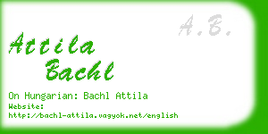 attila bachl business card